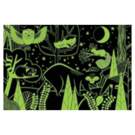 Mudpuppy - Glow in Dark Puzzel In the Forest (100 st)