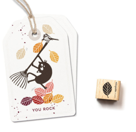 Cats on Appletrees - Mini Stempel Berkenblad Groot (5)
