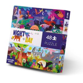 Crocodile Creek - Night & Day Vloerpuzzel (48 st)