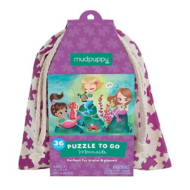 Mudpuppy - Puzzle To Go Mermaids (36 st)