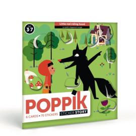 Poppik - Sticker Story: Roodkapje (Little Red Riding Hood)