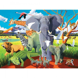 Crocodile Creek - Puzzel Wild Safari (500 st)