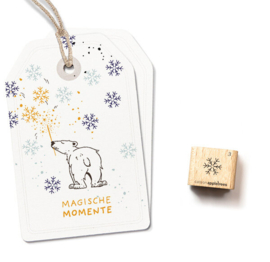 Cats on Appletrees - Mini Stempel Sneeuwvlok (3)