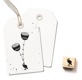 Cats on Appletrees - Mini Stempel Vogel Fred