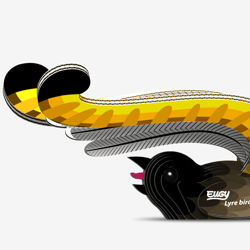 Eugy 3D - Liervogel (Lyre Bird #059)