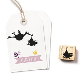 Cats on Appletrees - Stempel Kat Baby Frida