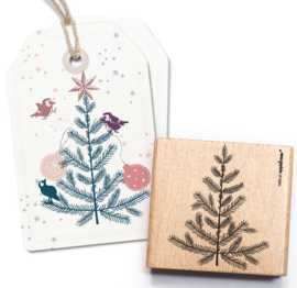 Cats on Appletrees - Stempel Dennenboom