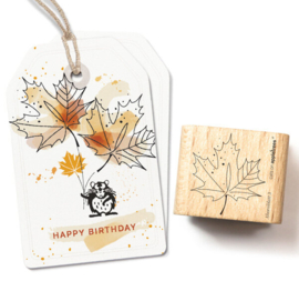 Cats on Appletrees - Stempel Esdoornblad Groot (3)