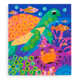 Mudpuppy - Ocean Life Sparkle Stickerposter