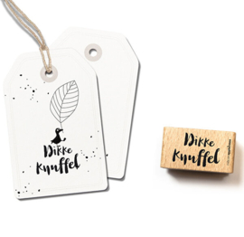 Cats on Appletrees - Stempel Tekst Dikke Knuffel