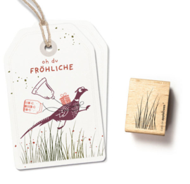 Cats on Appletrees - Stempel Gras Plukje