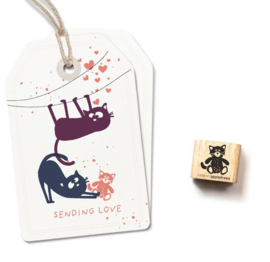 Cats on Appletrees - Mini Stempel Knuffel Kat