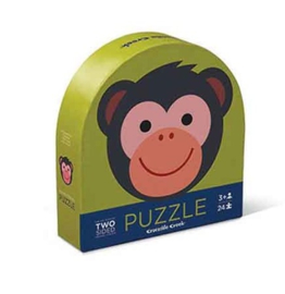 Crocodile Creek - 2-zijdige Puzzel Monkey Friends (24st)