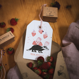 Cats on Appletrees - Mini Stempel Aardbei Contouren