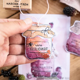 Cats on Appletrees - Stempel Jampot Label 4)