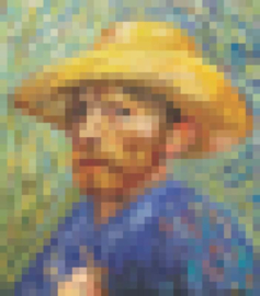 Poppik - Sticker Kunst:   Vincent van Gogh - Zelfportret