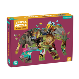 Mudpuppy - Shaped Puzzel African Safari (300 st)