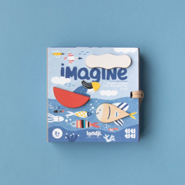 Londji - Imagine Puzzel (4 x 3 stuks en 3 houten blokken)