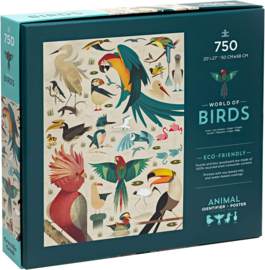 Crocodile Creek - World of Birds Familie Puzzel (750 st)