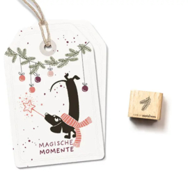 Cats on Appletrees - Mini Stempel Dennentak (4)