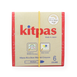 Kitpas - Art Crayons Medium Rijstwax (6 stuks)