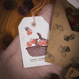 Cats on Appletrees - Mini Stempel Aardbei Contouren