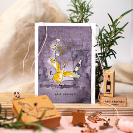 Cats on Appletrees - Mini Stempel Wijnglas