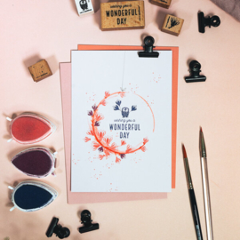 Cats on Appletrees - Stempel Tekst Wonderful Day