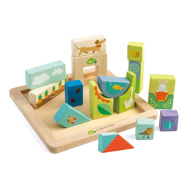 Tender Leaf Toys - Blokkenpuzzel Tuin - 16 stuks