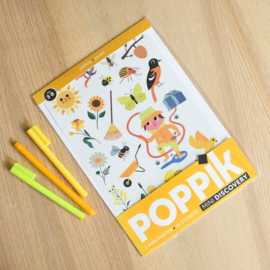 Poppik - Mini Stickerposter: Geel de Tuin