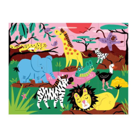 Mudpuppy - Lift-the-flap Puzzle On Safari (12 st)