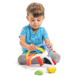 Tender Leaf Toys - Houten Puzzel Regenboogtunnel - 21 cm