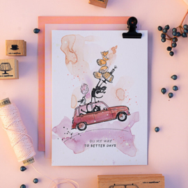 Cats on Appletrees - Mini Stempel Croissant (2)