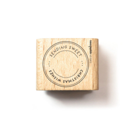 Cats on Appletrees - Stempel Tekst Sweet Christmas Wishes Postzegel