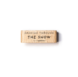Cats on Appletrees - Stempel Tekst Dashing Through the Snow