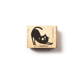 Cats on Appletrees - Stempel Kat Friedegunde met Kattenrug