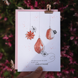 Cats on Appletrees - Stempel Kerstbal Geplooide 