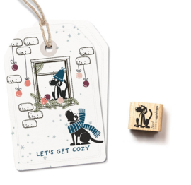 Cats on Appletrees - Mini Stempel Hond Noel