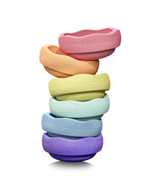 Stapelstein - Rainbow Pastel (6 stuks)