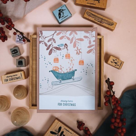 Cats on Appletrees - Stempel Ligbad