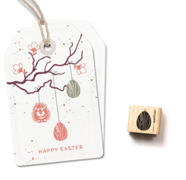 Cats on Appletrees - Mini Stempel Houten Hanger Ei
