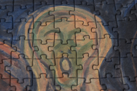Londji - Cube Puzzel De Schreeuw (Munch) (520 st)