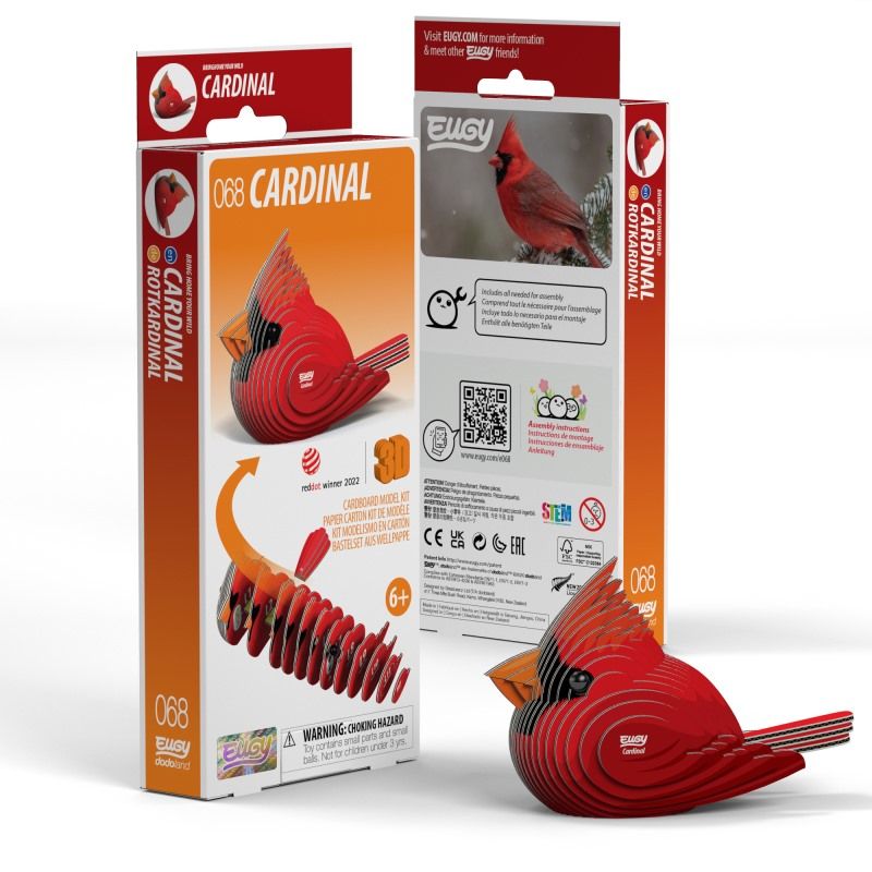 Eugy 3D - Rode Kardinaal (Cardinal #068)