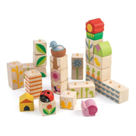 Tender Leaf Toys - Blokken Tuin - 24 stuks