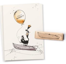 Cats on Appletrees - Stempel Roeiboot