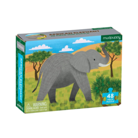 Mudpuppy - Mini Puzzel African Elephant (48 st)