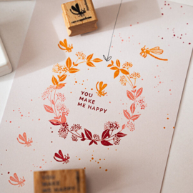 Cats on Appletrees - Stempel Libelle Malvine