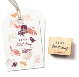 Cats on Appletrees - Stempel Tekst Happy Birthday (8)
