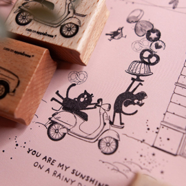 Cats on Appletrees - Stempel Scooter (2)