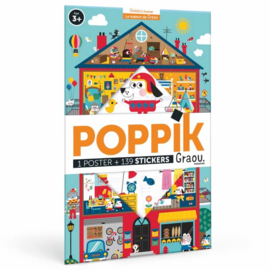 Poppik - Maak Je Eigen Stickerposter: Graou's Huis